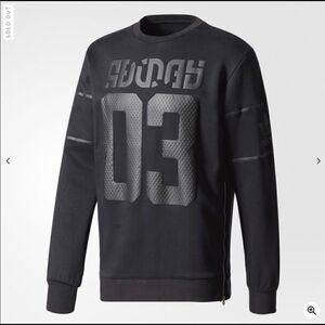 ADIDAS BS2717 Black Winter D-Crew NEW no tags size Small impeccable